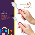 Adaptive, Weighted Dinnerware Utensils for Hand Tremors - 5-Piece Set