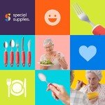 Adaptive, Weighted Dinnerware Utensils for Hand Tremors - 5-Piece Set