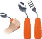 Adaptive Angled, Weighted Utensils for Seniors - 2 Pack
