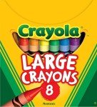 Crayola Large Crayons Set of 8 - Assorted Colors