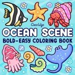 Ocean Scene Coloring Book for Relaxation and Fun