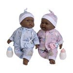 Realistic 13" African American Twin Baby Dolls