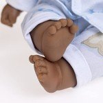Realistic 13" African American Twin Baby Dolls