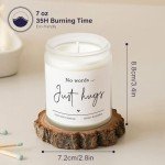 Just Hugs Handmade Lavender Candle Caregiver Gift