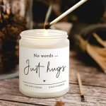 Just Hugs Handmade Lavender Candle Caregiver Gift
