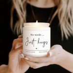 Just Hugs Handmade Lavender Candle Caregiver Gift