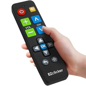 EZclicker Big Button Universal Remote for Seniors