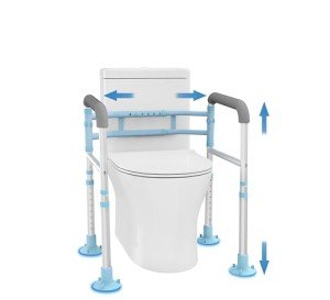 Adjustable Toilet Safety Rail for Senior Assistance