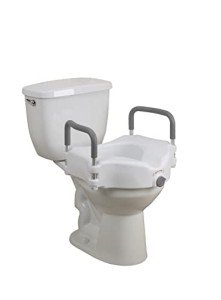 2-in-1 Raised Toilet Seat with Arms
