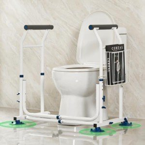 Adjustable Toilet Safety Frame with Suction Cups