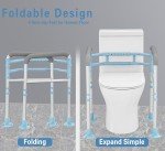 Adjustable Toilet Safety Rail for Senior Assistance