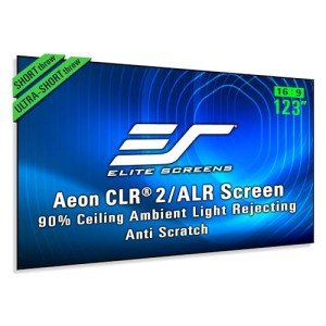 Elite Screens Aeon CLR2 123" Ambient Light Rejecting Projector Screen