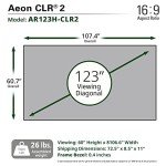 Elite Screens Aeon CLR2 123" Ambient Light Rejecting Projector Screen