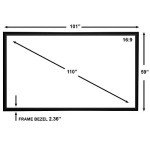 110" 4K Ultra HDR Fixed Frame Projector Screen