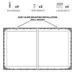 110" 4K Ultra HDR Fixed Frame Projector Screen