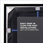 110" 4K Ultra HDR Fixed Frame Projector Screen