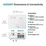Optoma UHZ35ST 4K Short Throw Laser Projector