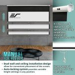 120-Inch 4K Ultra HD Manual Projector Screen