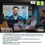 120-Inch 4K Ultra HD Manual Projector Screen