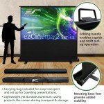 Portable 95-Inch 4K Manual Projector Screen