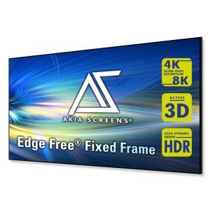 125" 4K Ultra HD Fixed Frame Projector Screen