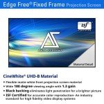 125" 4K Ultra HD Fixed Frame Projector Screen