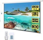Kayle 120" Motorized 4K Projection Screen with Remote