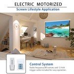 Kayle 120" Motorized 4K Projection Screen with Remote