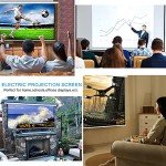 Kayle 120" Motorized 4K Projection Screen with Remote