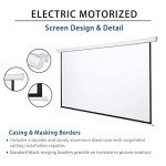 Kayle 120" Motorized 4K Projection Screen with Remote
