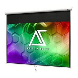 110" Manual Pull Down 4K Projector Screen