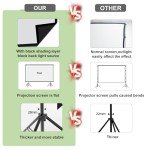 120-Inch Portable Projector Screen with Stand