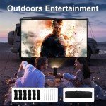 120-Inch Portable Projector Screen with Stand