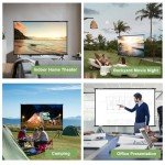 120-Inch Portable Projector Screen with Stand