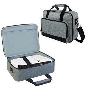 Doksmeria Portable Projector Carrying Case with Pockets