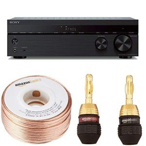 Sony 4K HDR AV Receiver & Speaker Wire Bundle