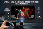 VIZONY 4K Support Bluetooth Projector with Electric Focus