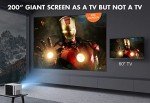 VIZONY 4K Support Bluetooth Projector with Electric Focus