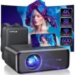 4K Auto Focus Projector with WiFi 6 & Bluetooth