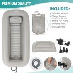 Portable Inflatable Bath Basin for Patients