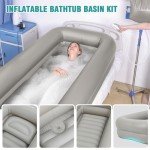 Portable Inflatable Bath Basin for Patients