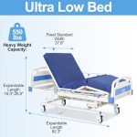 Electric ICU Hospital Bed with Memory Foam Mattress