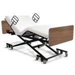 Adjustable Electric Hospital Bed with Custom Mattress
