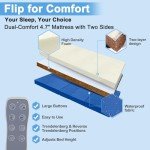 Electric ICU Hospital Bed with Memory Foam Mattress