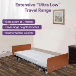 Adjustable Electric Hospital Bed with Custom Mattress