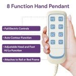 Adjustable Electric Hospital Bed with Custom Mattress