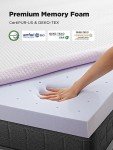 PERLECARE Gel Memory Foam Hospital Air Mattress Topper