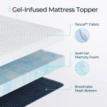 LINSY LIVING Patient Comfort Memory Foam Mattress Topper