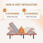 Queen Adjustable Bed with Memory Foam Mattress