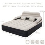 DIMAR GARDEN Hospital Air Mattress with Headboard & Pump